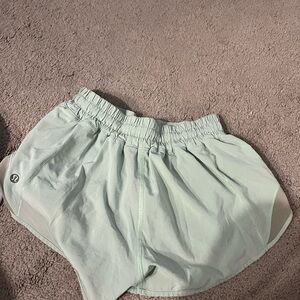 Mint Blue Lululemon shorts